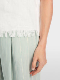 Marc Cain - Airy Short Sleeve T-shirt With Linen