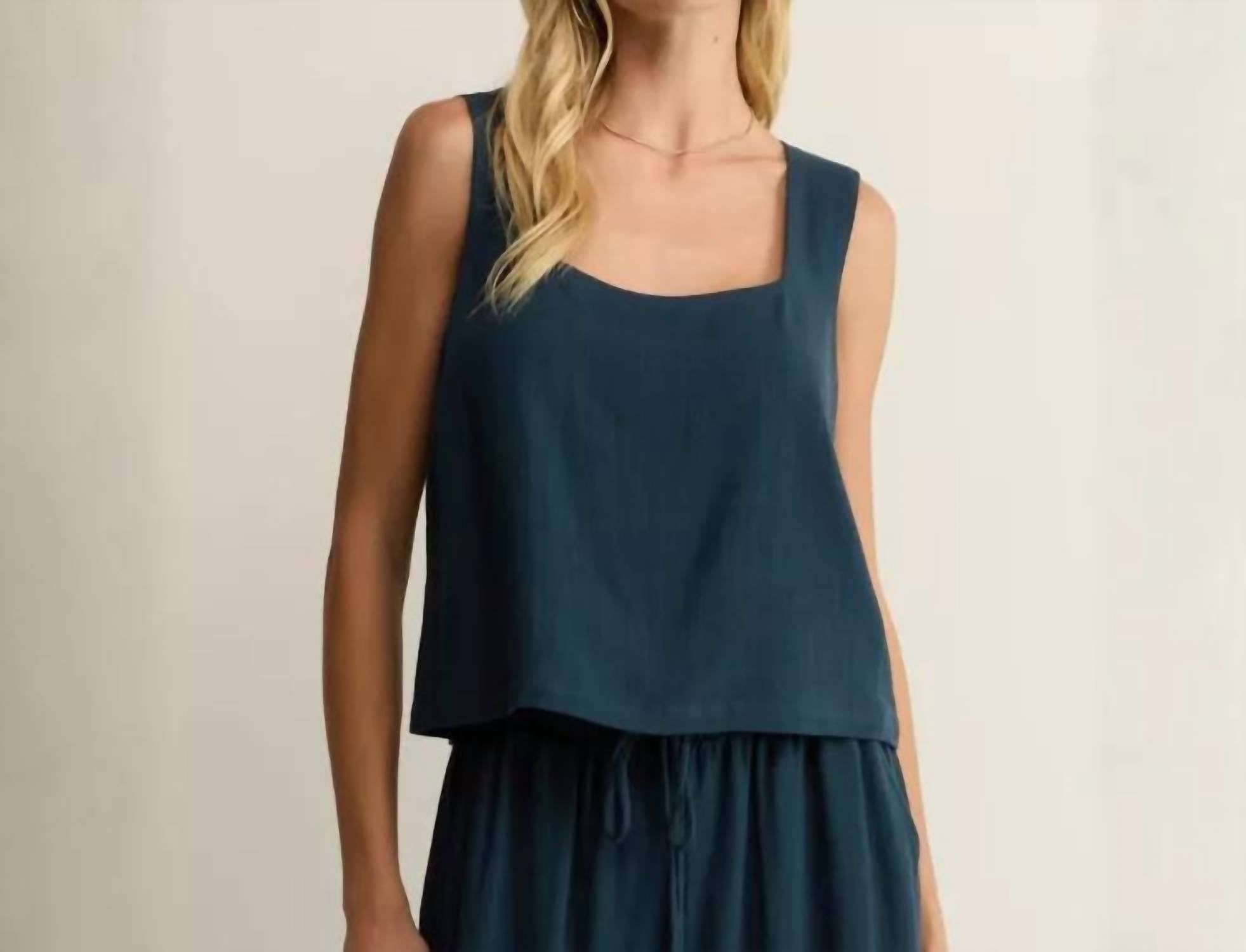 Z Supply - Charli Cropped Linen Tank
