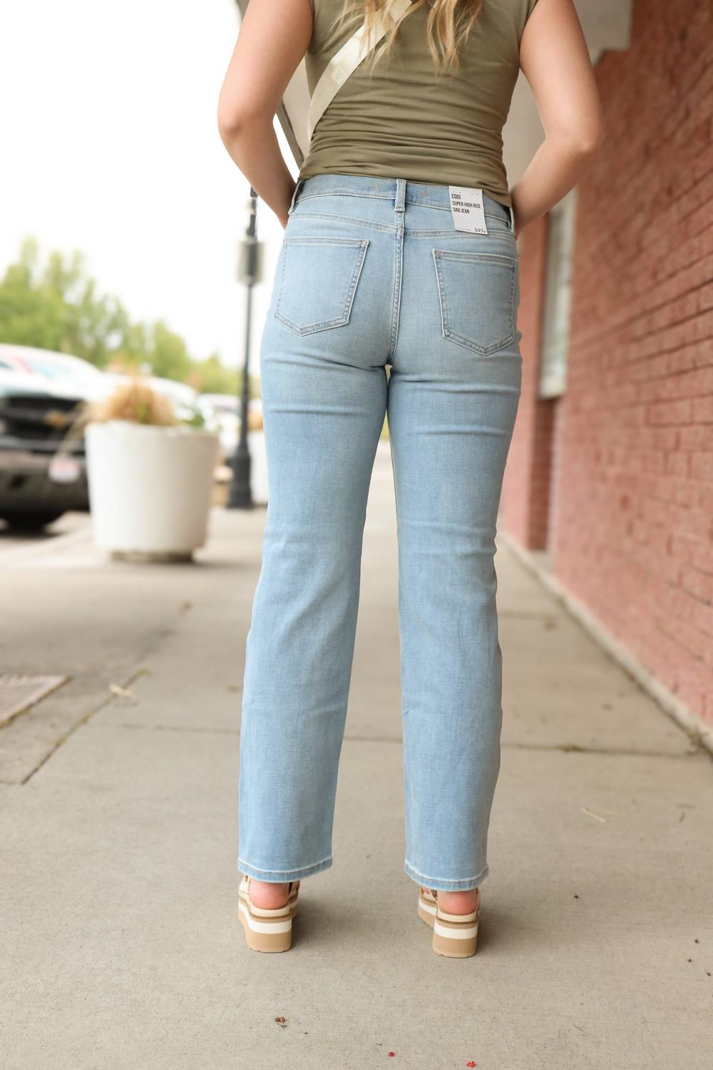 eunina Codi Super High Rise Dad Jeans in fanatic - women's jeans - alternate view