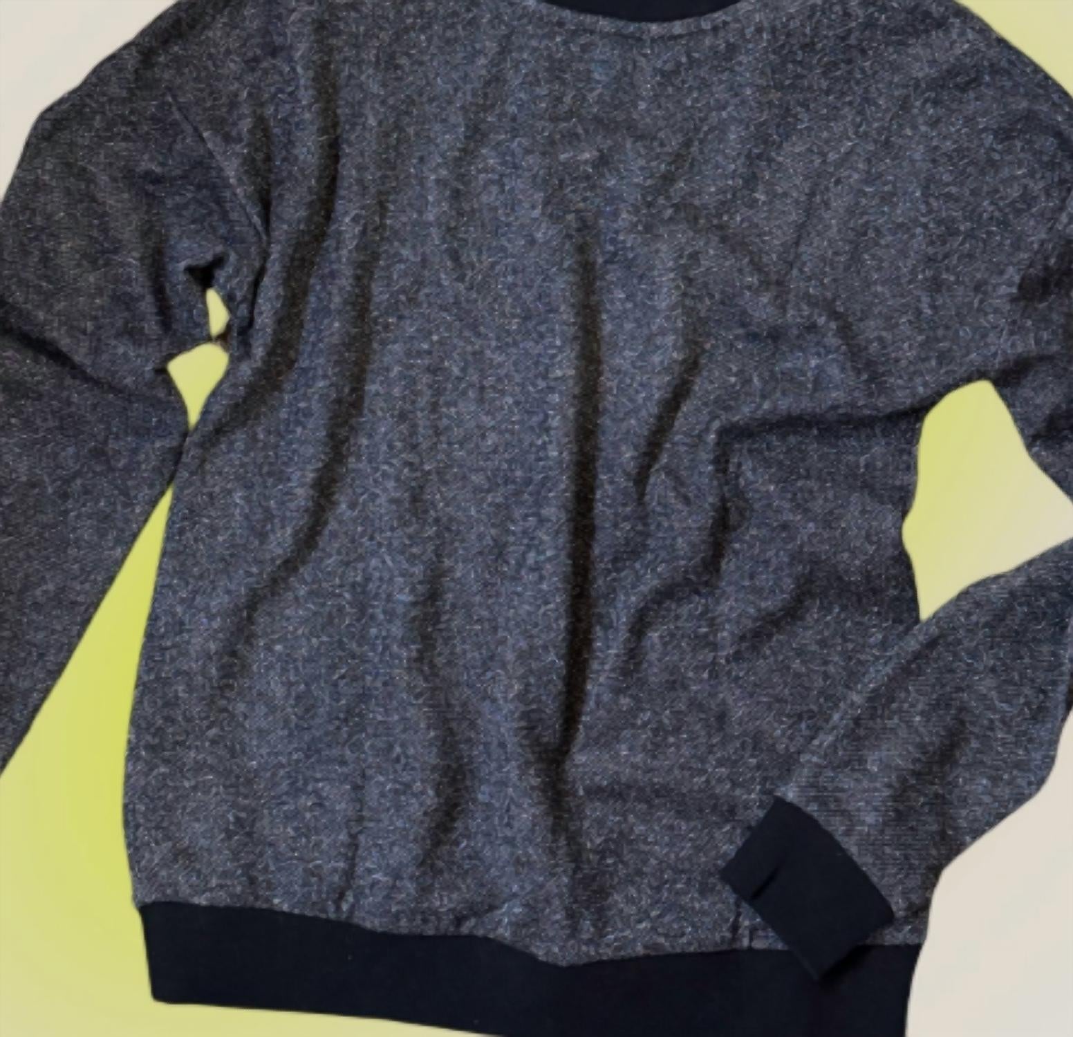 Grace and Lace Women's Crew Sweatshirt in multi shimmer - women's sweater - detail view