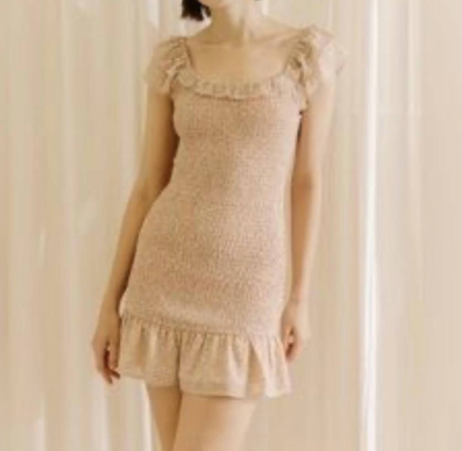Storia - Floral Smocked Mini Dress