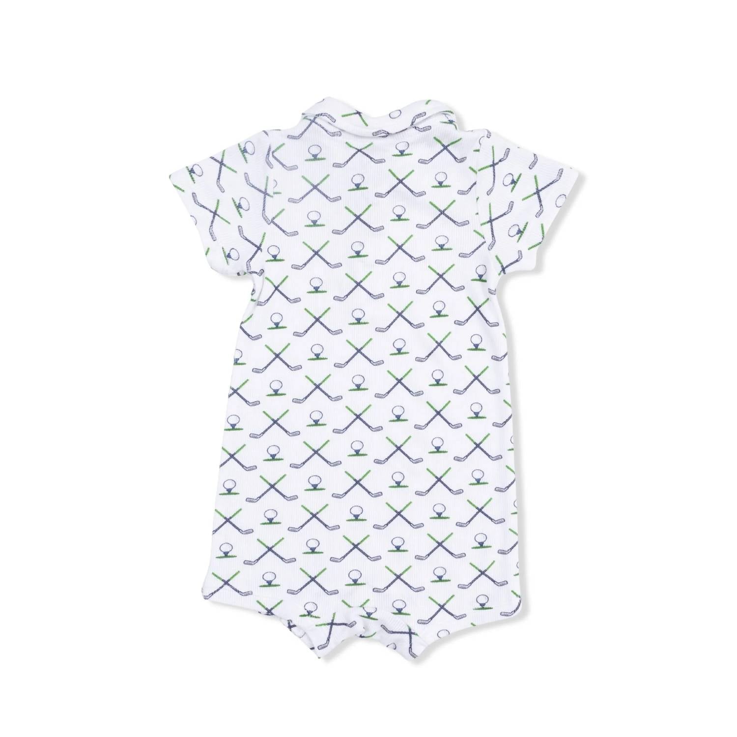 Angel Dear - Kids Simple Golf Ribbed Modal Polo Shortie
