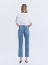 Vervet By Flying Monkey - Mid Rise Ankle Slim Straight Jeans