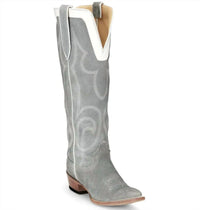 Justin Women's Verlie 17" Medium Round Toe Boot in grey - women's shoe