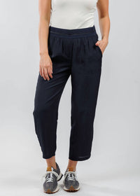 Lola & Sophie D-satin Cropped Jogger in night watch - women's pants