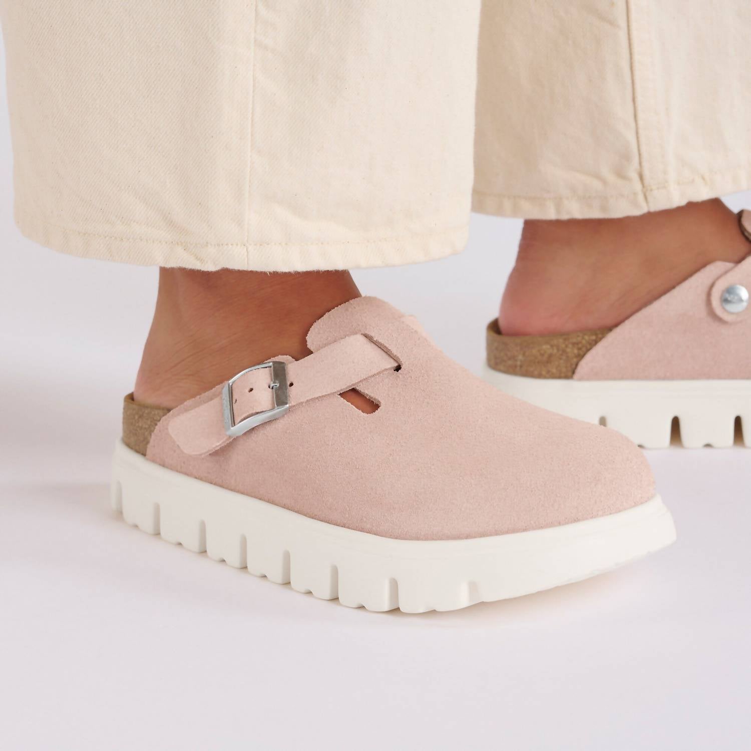 Birkenstock - Women's Boston Chunky Suede Clogs