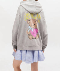 Ganni - Teddy Zip Hoodie