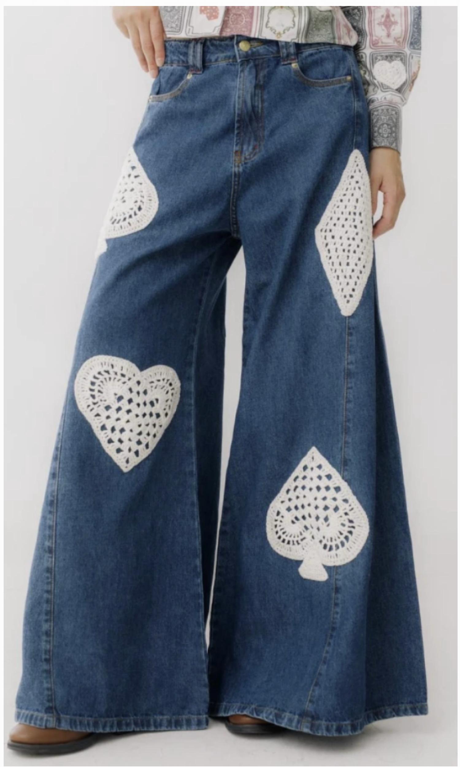 Savia - Women's Wide Crochet Jean