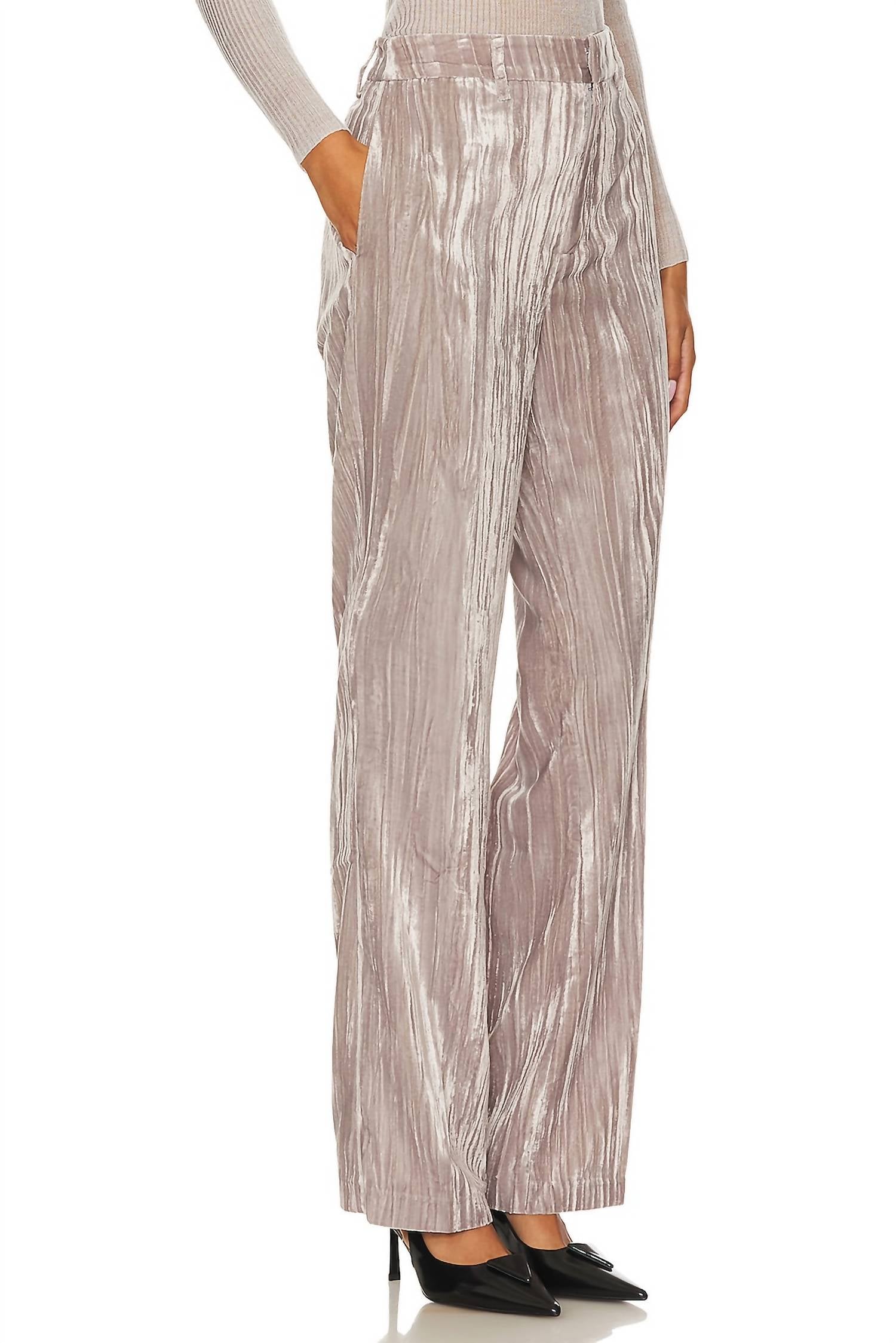 STEVE MADDEN Mercer Velvet Pants - women's pants - detail view