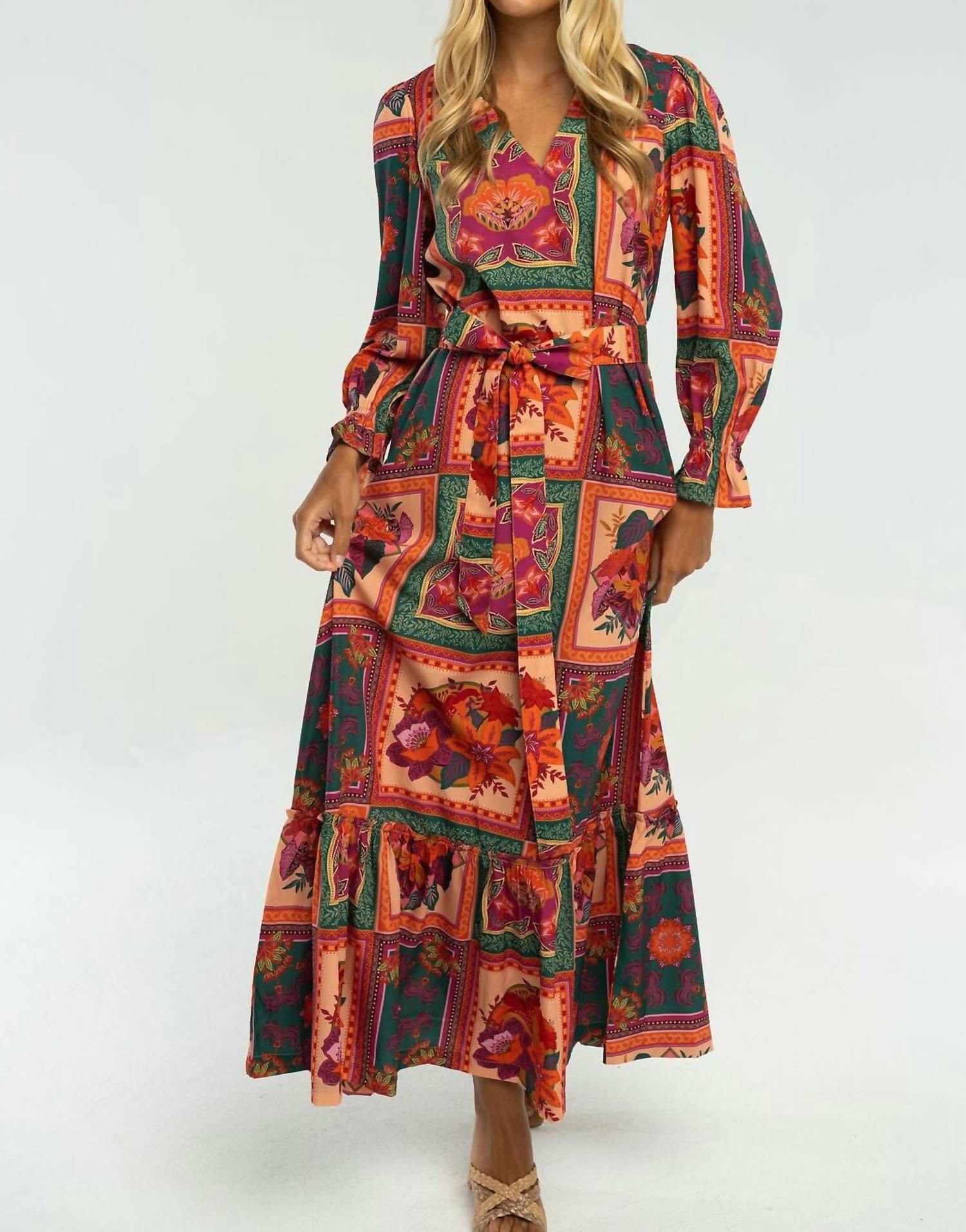 BRITON COURT Evelyn Maxi Dress in floral - women's dress