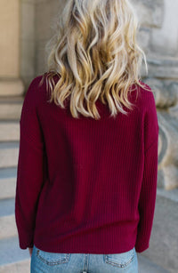 Klara Waffle Turtleneck Sweater