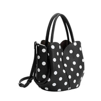 Melie Bianco - Women's Tulip Leather Polka Dot Top Handle Bag