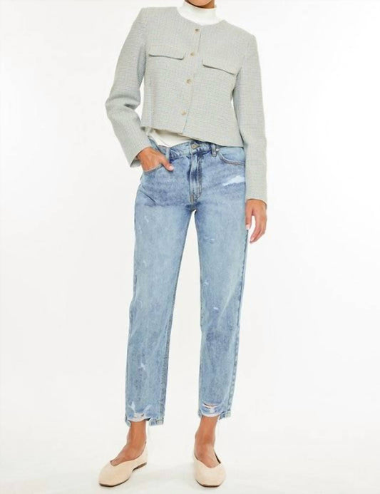 Kancan - Women's Twyla Super High Rise Mom Jeans