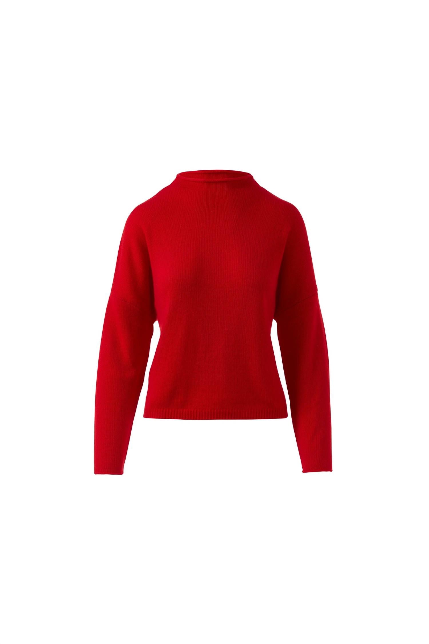 Kinross - Women's Slouchy Roll Trim Pullover Sweater