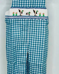 Delaney - Kid's Smocked Mallard Ducks Long Jon Jon