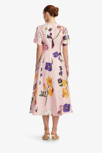 Leo Lin - Caroline Short Sleeve Midi Dress