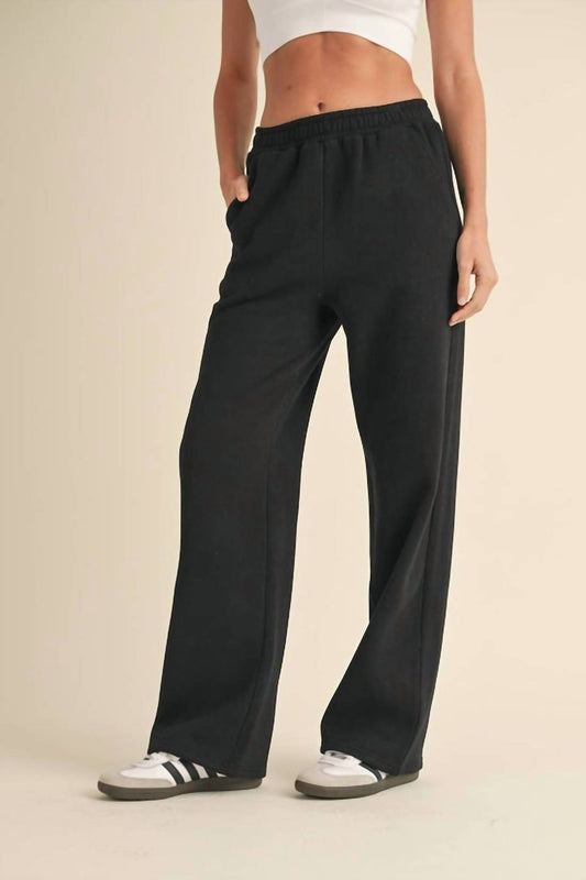 Kimberly C - Cozy Fleece Wide Leg Sweatpants