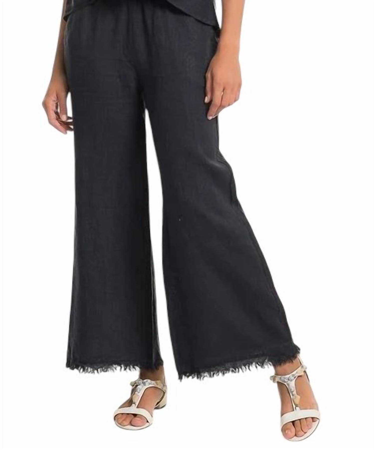Linen Luv - Raw Edge Pant