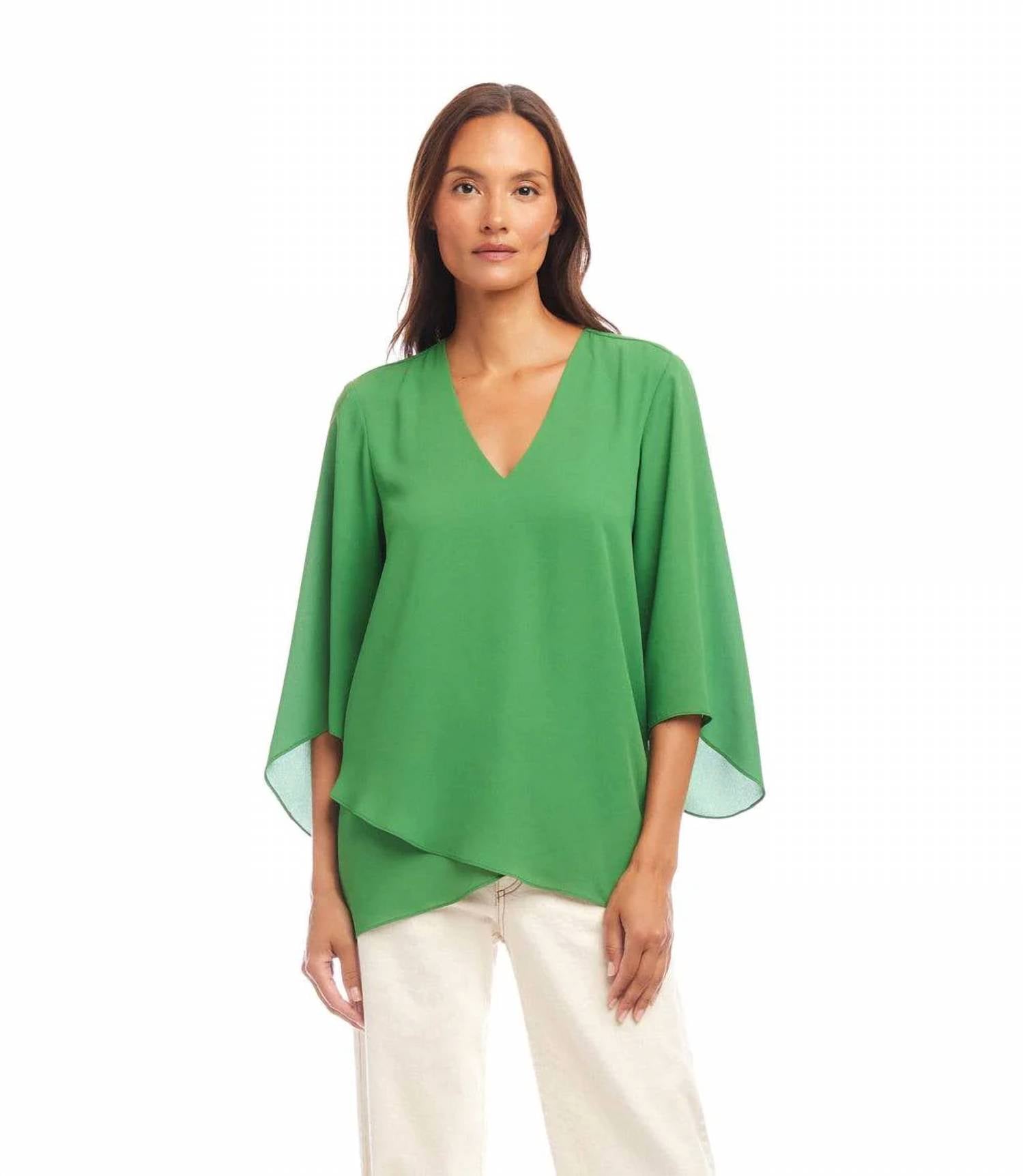 Karen Kane - Bracelet Sleeve Asymmetric Top