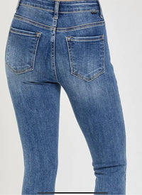 Risen - Tummy Control Mid Rise Skinny Ankle Jeans