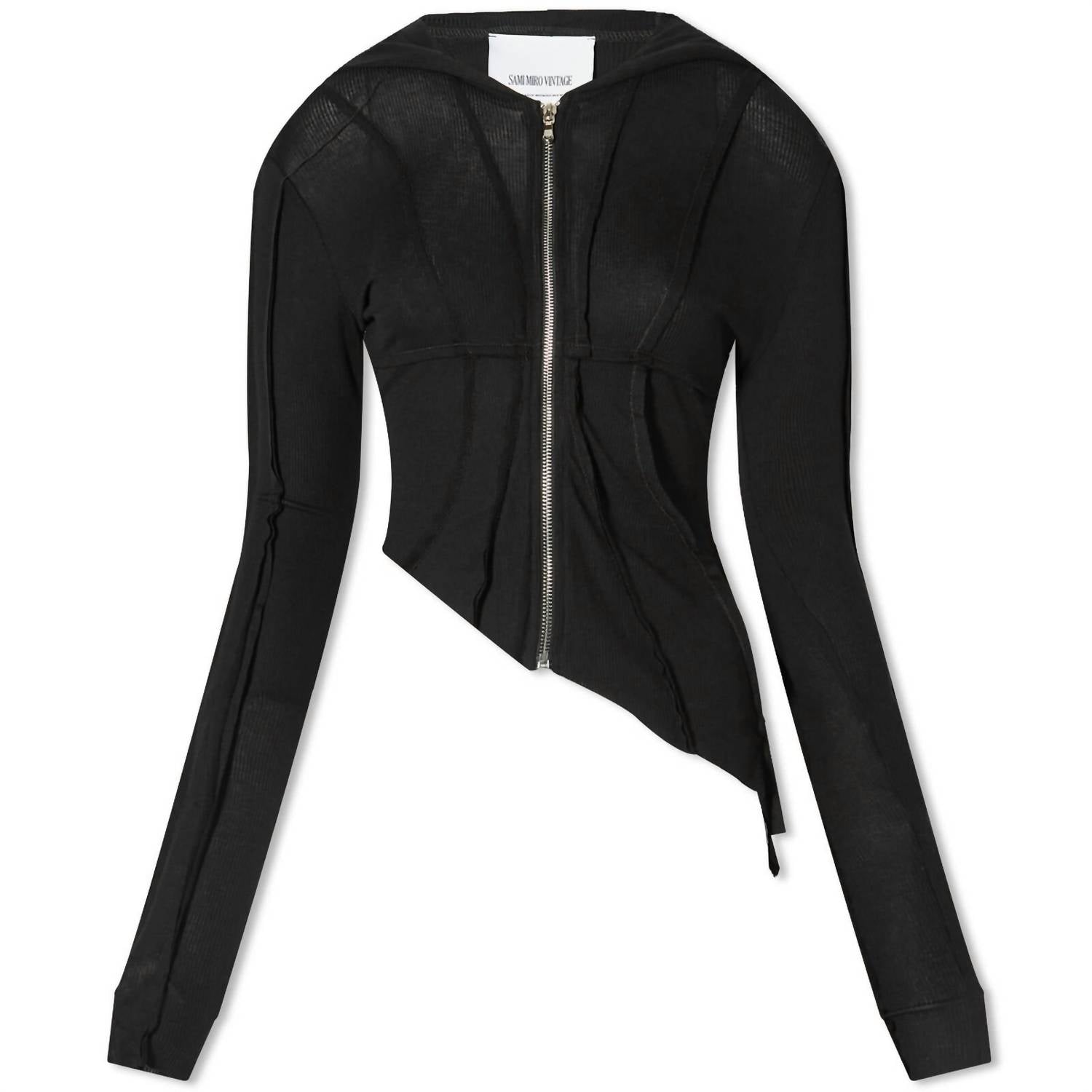 Sami Miro Vintage - Asymmetric Open Seam Hoodie