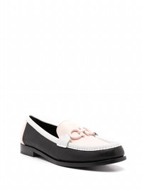 Salvatore Ferragamo Women's Gancini Leather Moccasin Loafers in black - women's flats - view 26