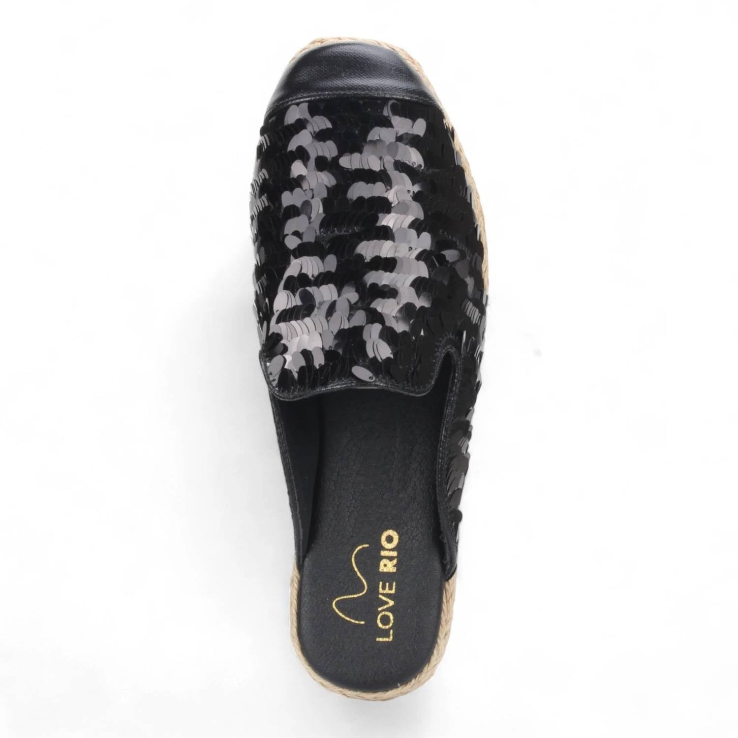 Love Rio - Women'sglitz Sequin Espadrille Mules