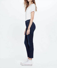 Mother Pre-loved Mid Rise Dazzler Ankle Jeans in dark blue - women's jeans - alternate view