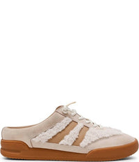 STEVE MADDEN Women's Vandy Fuzzy Backless Mule Sneakers in bone - women's shoe