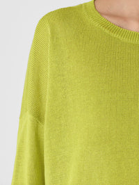 Eileen Fisher - Organic Linen Cotton Cord Crew Neck Top