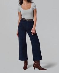 Lola Jeans - Women's High Rise Wide Leg Corduroy Pants