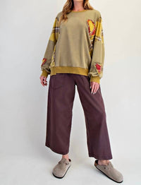 Little Secret Of Mine - Heart Full of Sunshine Patch Sweatshirt
