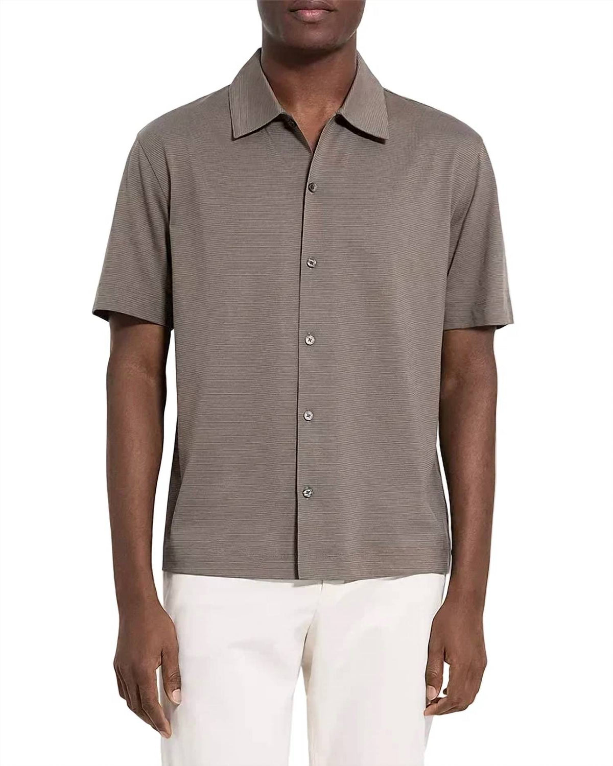 Theory - Relaxed Short Sleeve Button Down Shirt