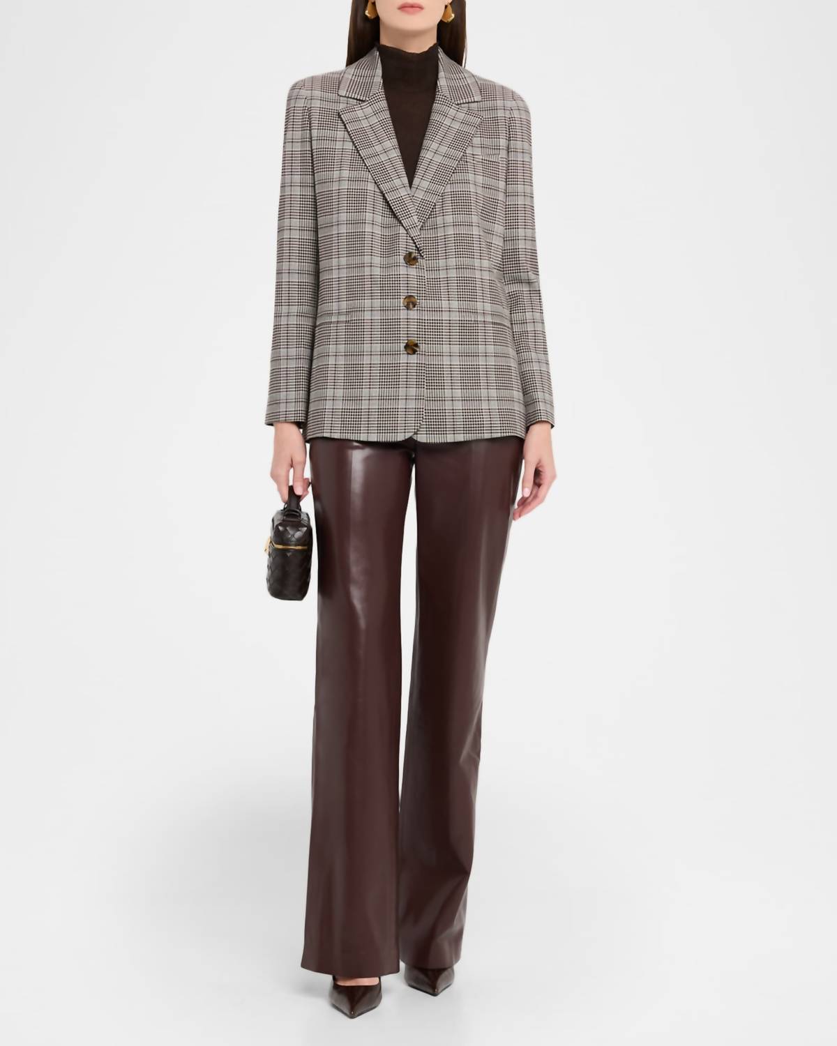 Alice + Olivia - Michael Plaid Boxy Blazer