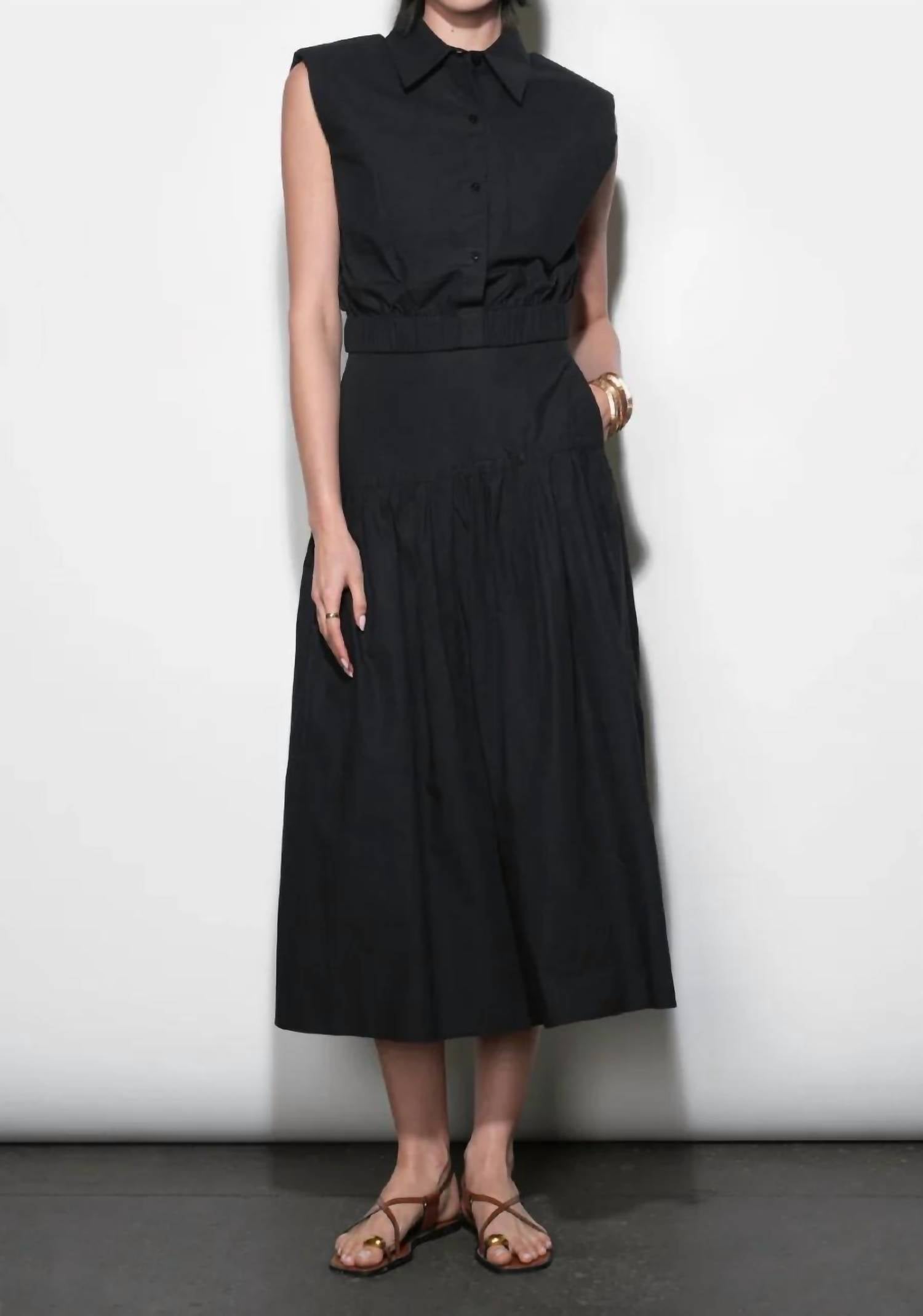 Greylin - Oren Poplin Midi Skirt