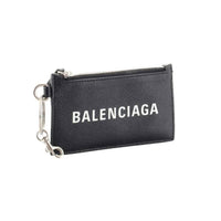 Balenciaga - Women's Grain Leather Neck Lanyard Card Holder Wallet