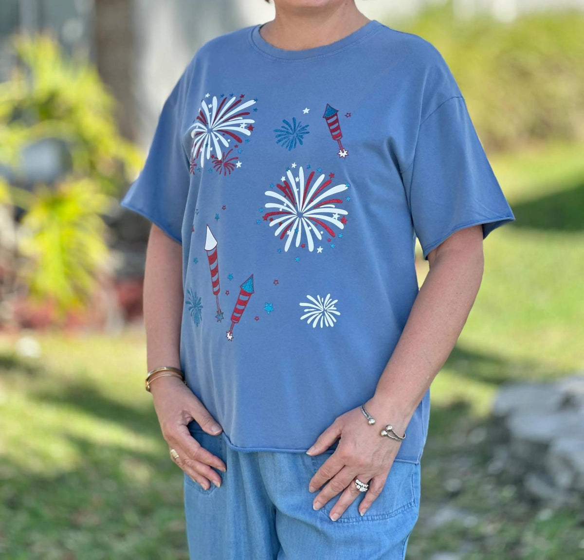 Southern Grace - Fireworks Graphic Tee