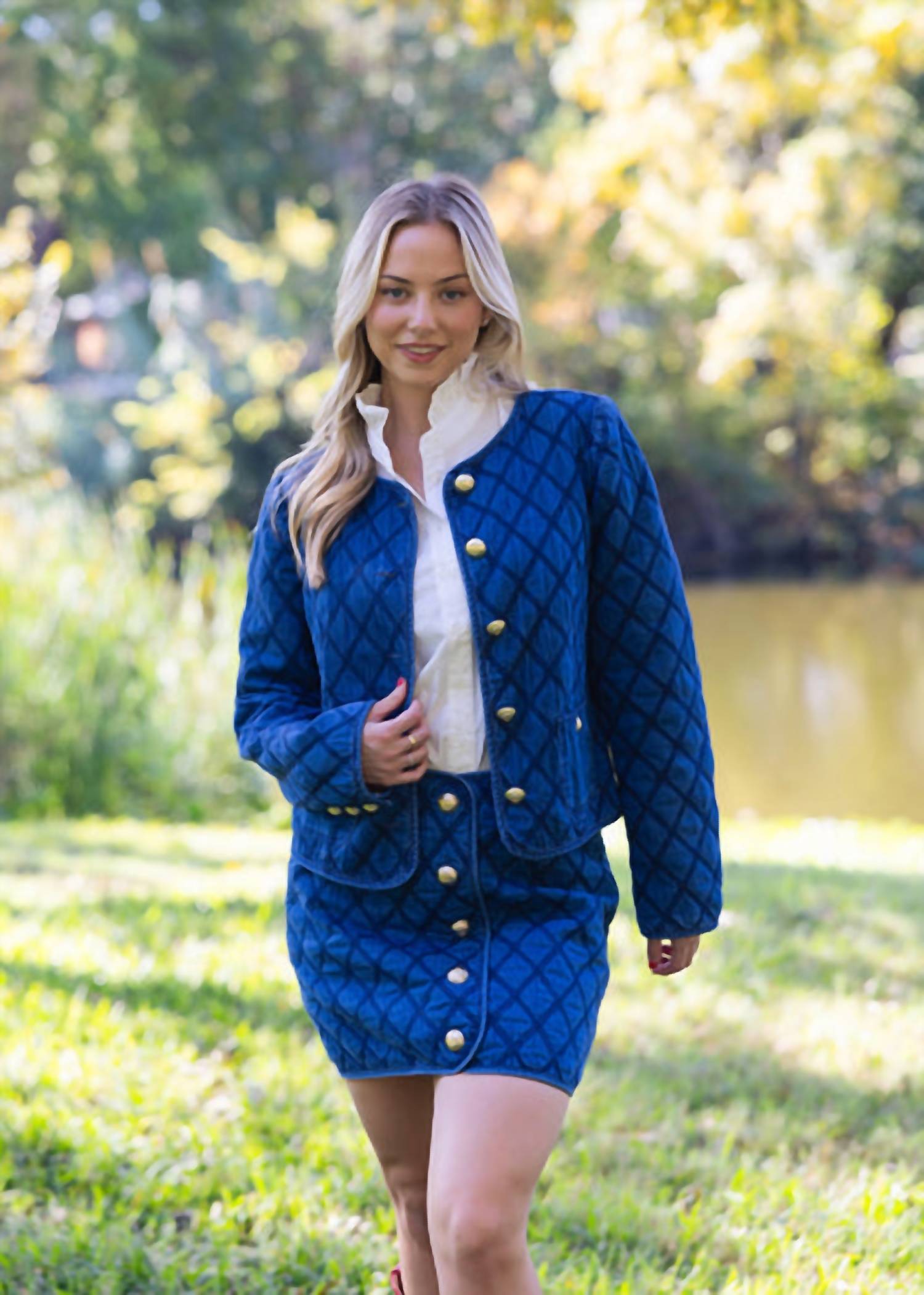 Karlie - Novelty Stitch Skirt