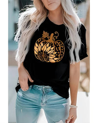 Kissed Apparel - Sunflower Pumpkin Graphic Tee