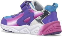 SAUCONY Kid's Flash Ac 3.0 Sneaker in teal purple chrome - kids' sneaker - alternate view