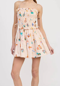 Emory Park - Beach Print Mini Dress