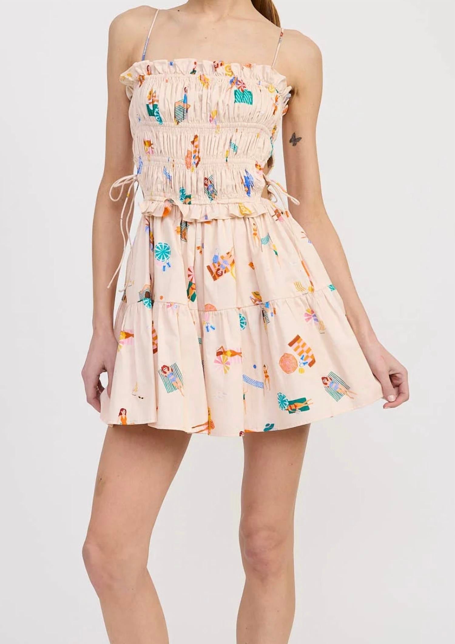 Emory Park - Beach Print Mini Dress