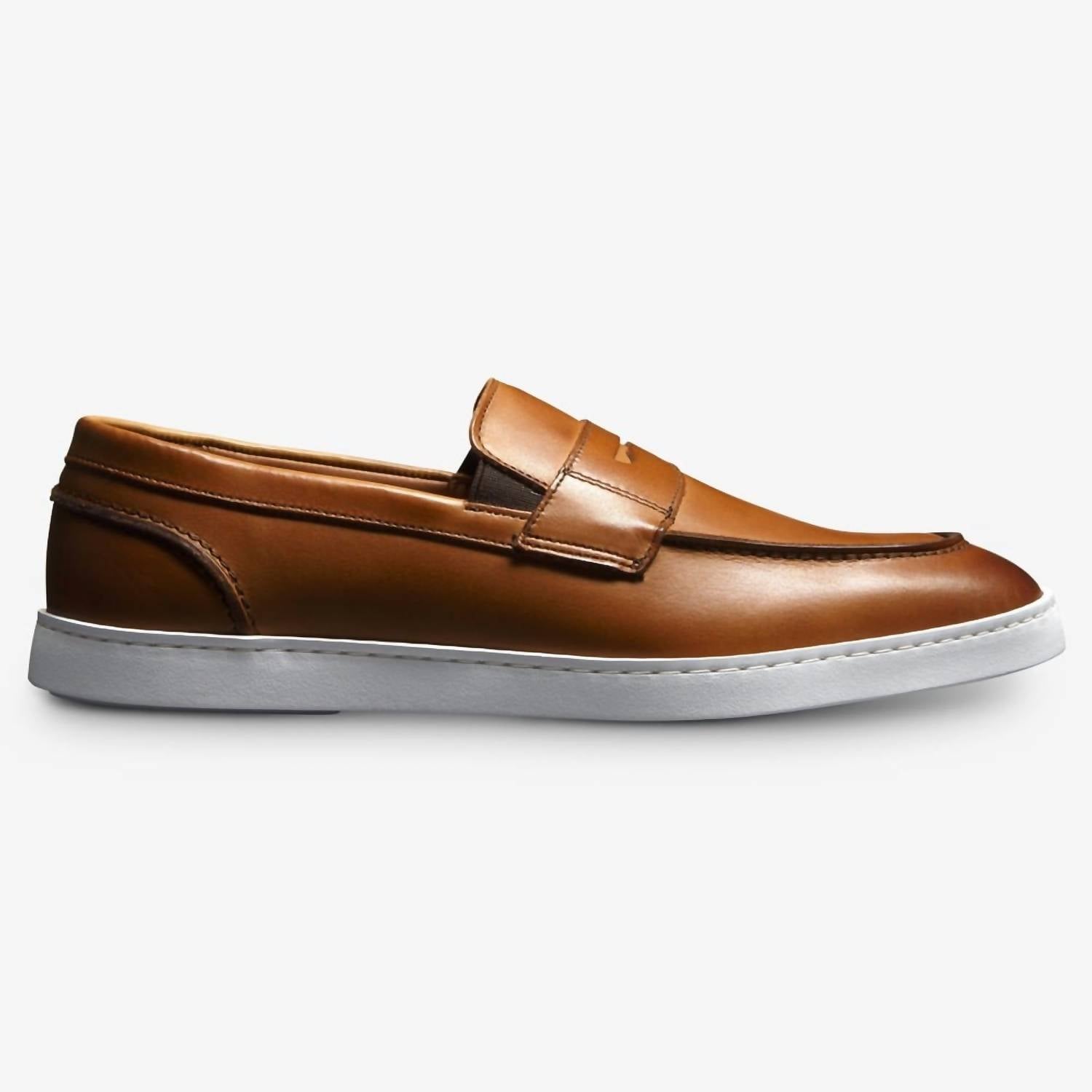 Allen Edmonds Men’s Randolph Slip-on Loafer in brown - men's loafer - detail view