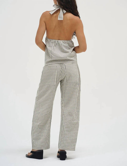 Lna - Cora Plaid Halter Top