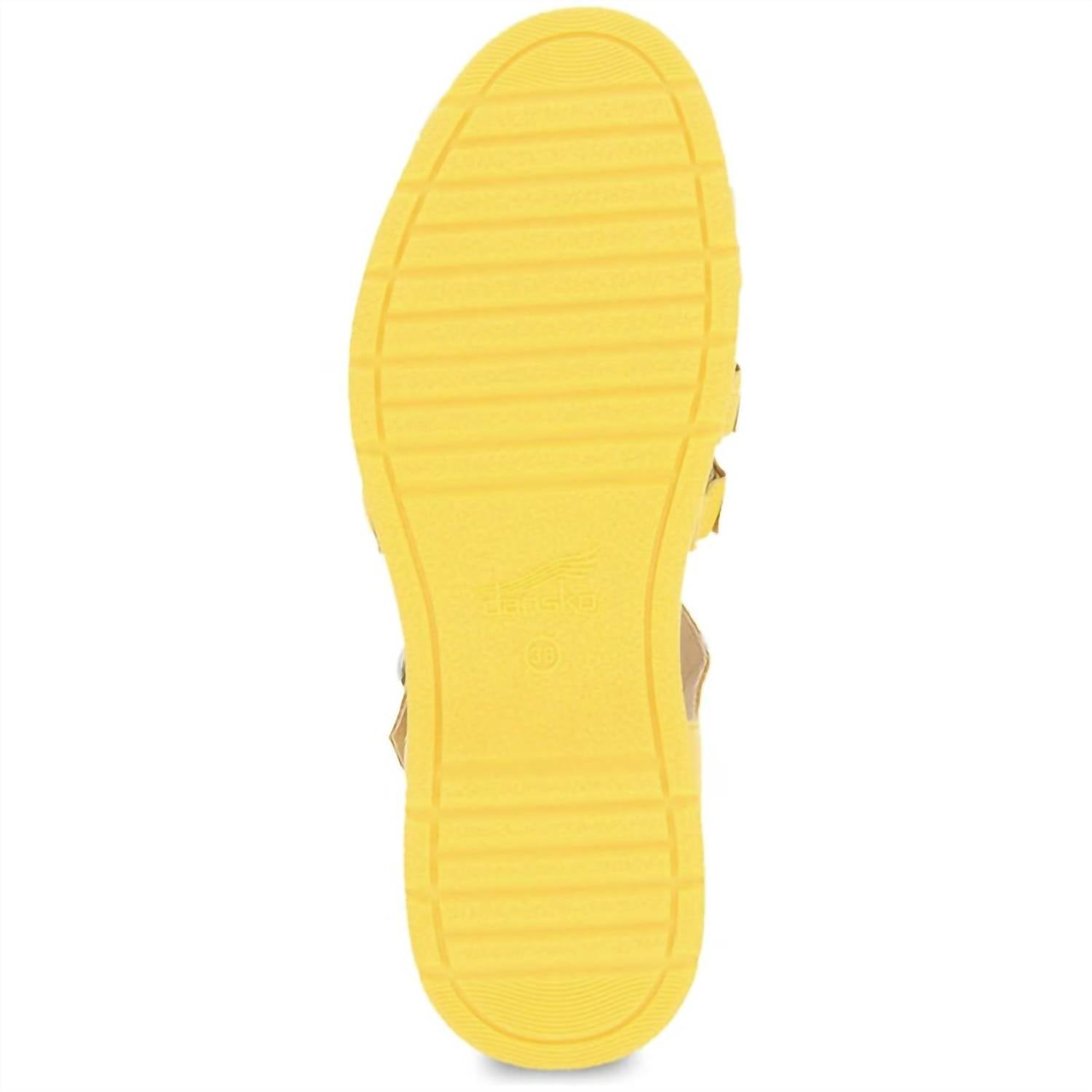 dansko Women's Roxie Sandal in yellow 1 - women's sandal - view 4