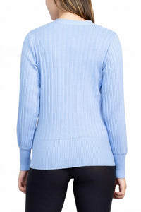 Cyrus - V-neck Button Down Long Sleeve Knit Cardigan