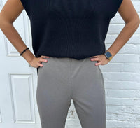 J'Envie/Eli Elastic Waist Pull On Bootcut Pant in putty - women's jeans - view 4
