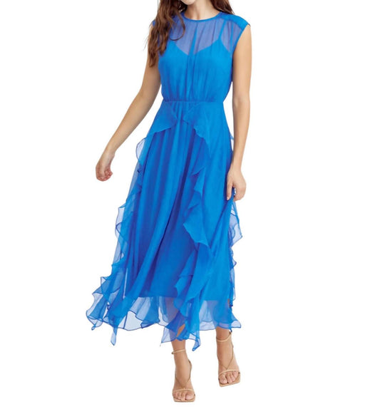 Adelyn Rae - Rosalie Cascading Ruffled Midi Dress