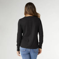 Coco + Carmen - Alexis Super Soft Top With Snap Cuff