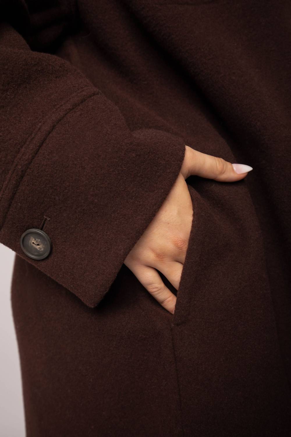Vince - Brushed Wool Button Down Shirt Coat - Plus